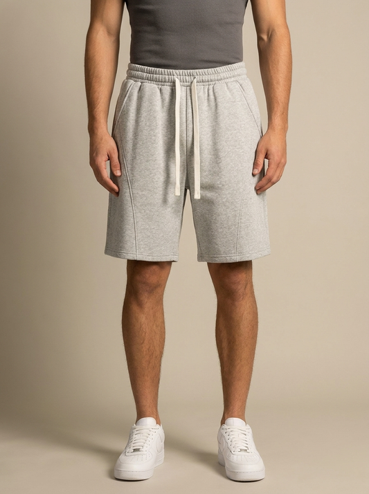 Unisex Solid Pocket Waist Shorts